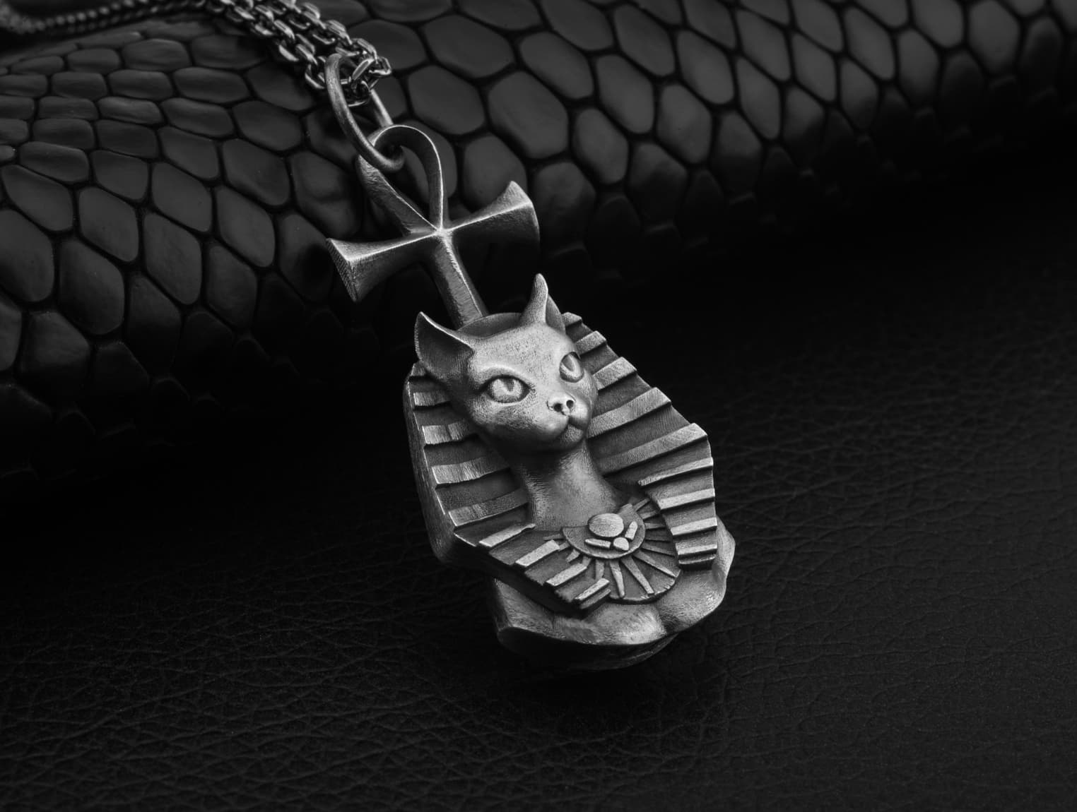 strongous bastet cat ankh pendant clean crop no frame 229e5c