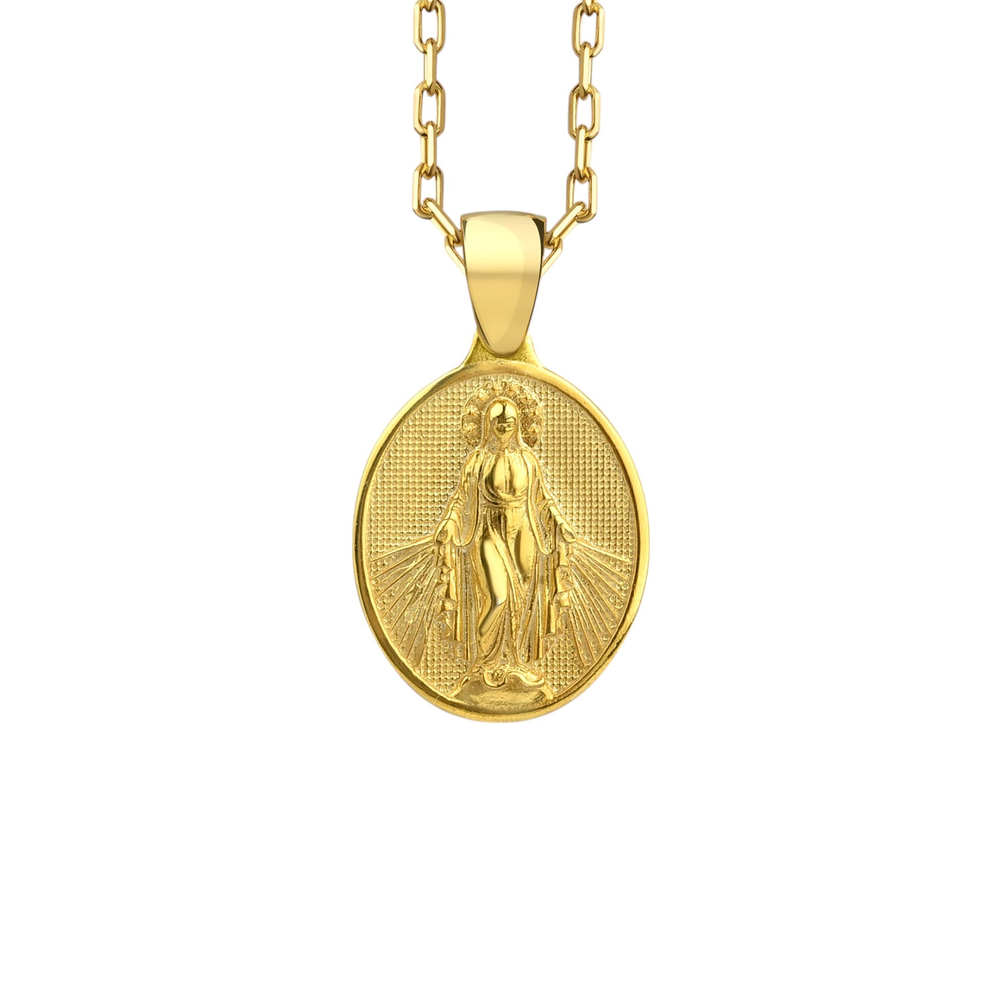 Virgin Mary Necklace 925k Silver with Chain
