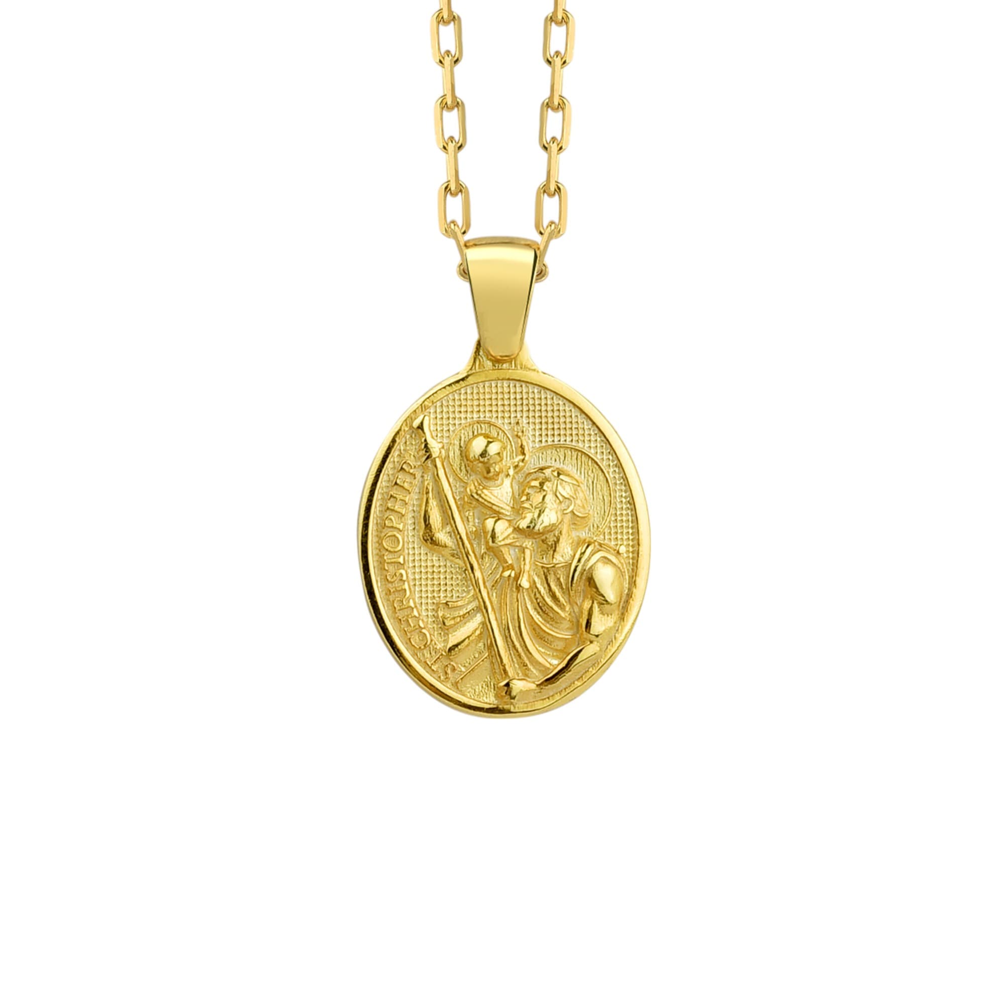 The Rollerstone Saint Christopher Necklace 925k Silver with Chain for Women jewellery