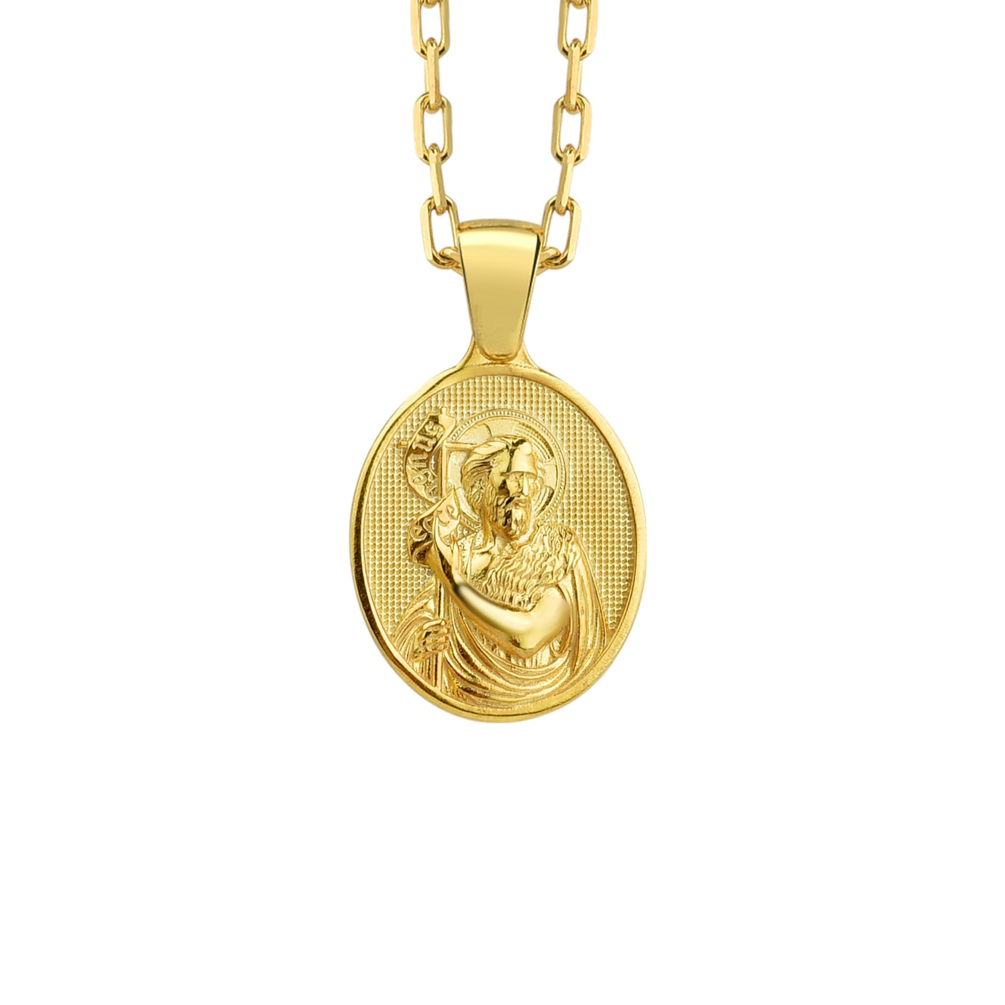 The Rollerstone Saint John the Baptist Necklace 925k Silver with Chain for Women jewellery
