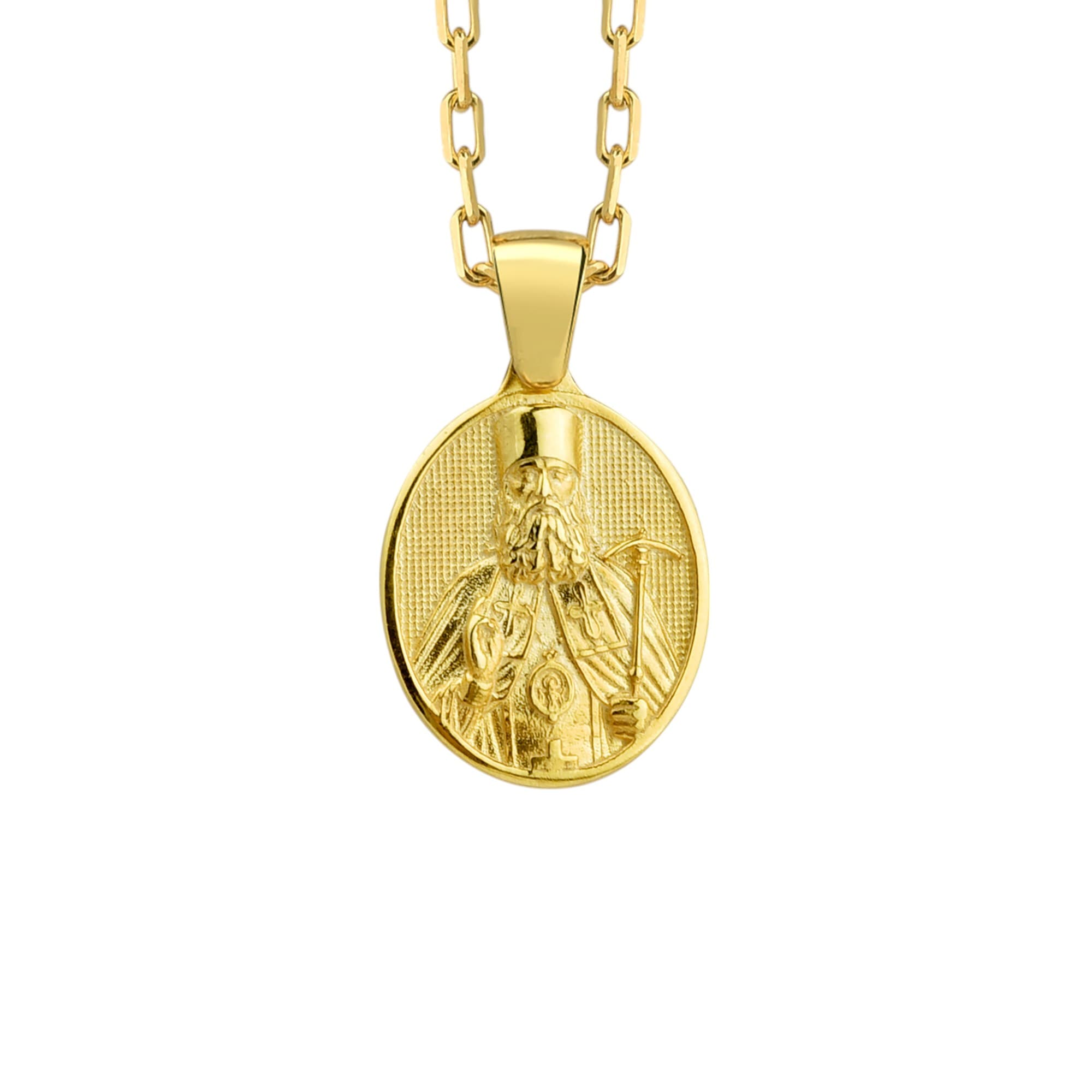 The Rollerstone Saint Luke Necklace 925k Sterling Silver with Chain for Women jewellery