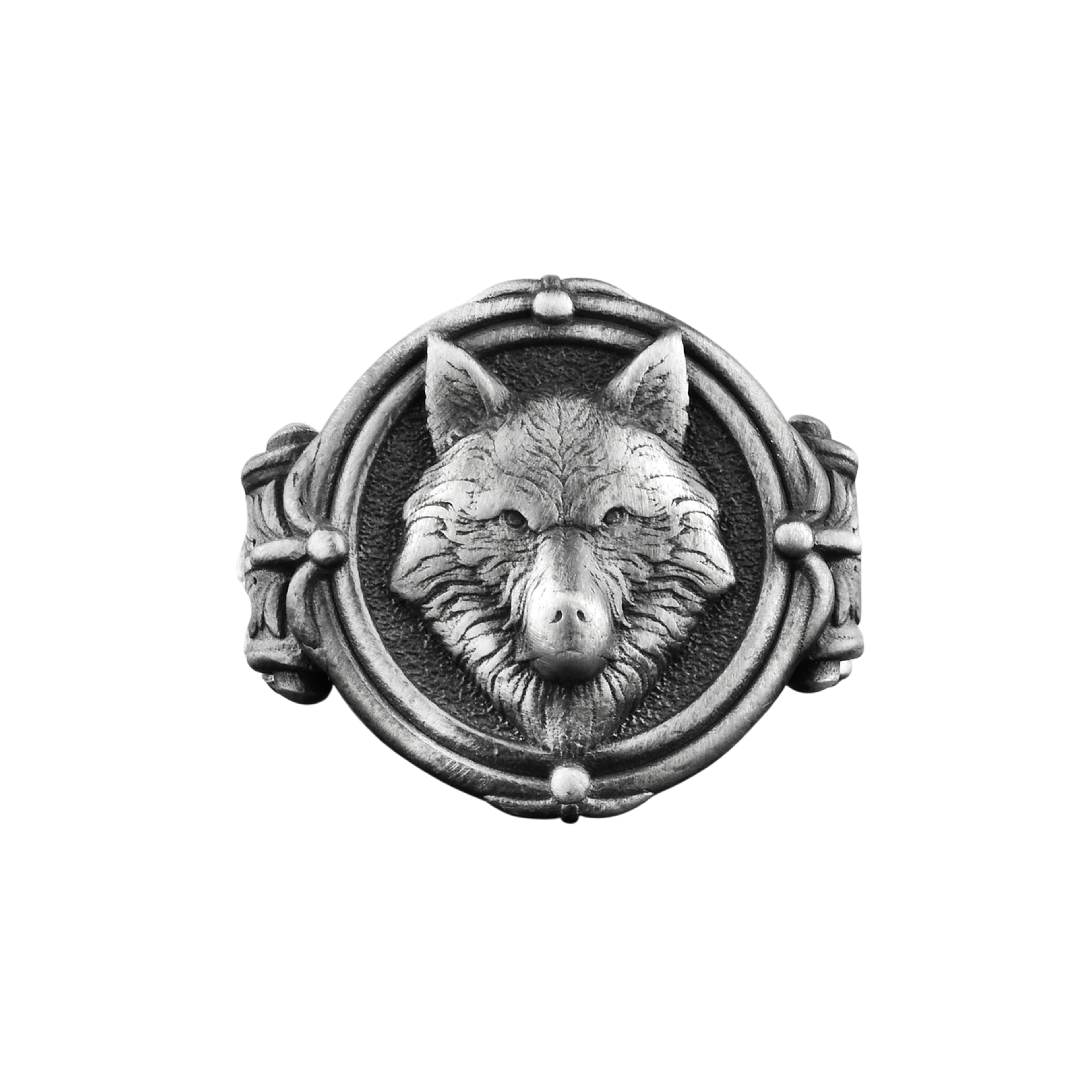 The Rollerstone Fenrir Norse Wolf Silver Men Signet Ring, Nordic Mythology Family Gift Jewelry jewellery