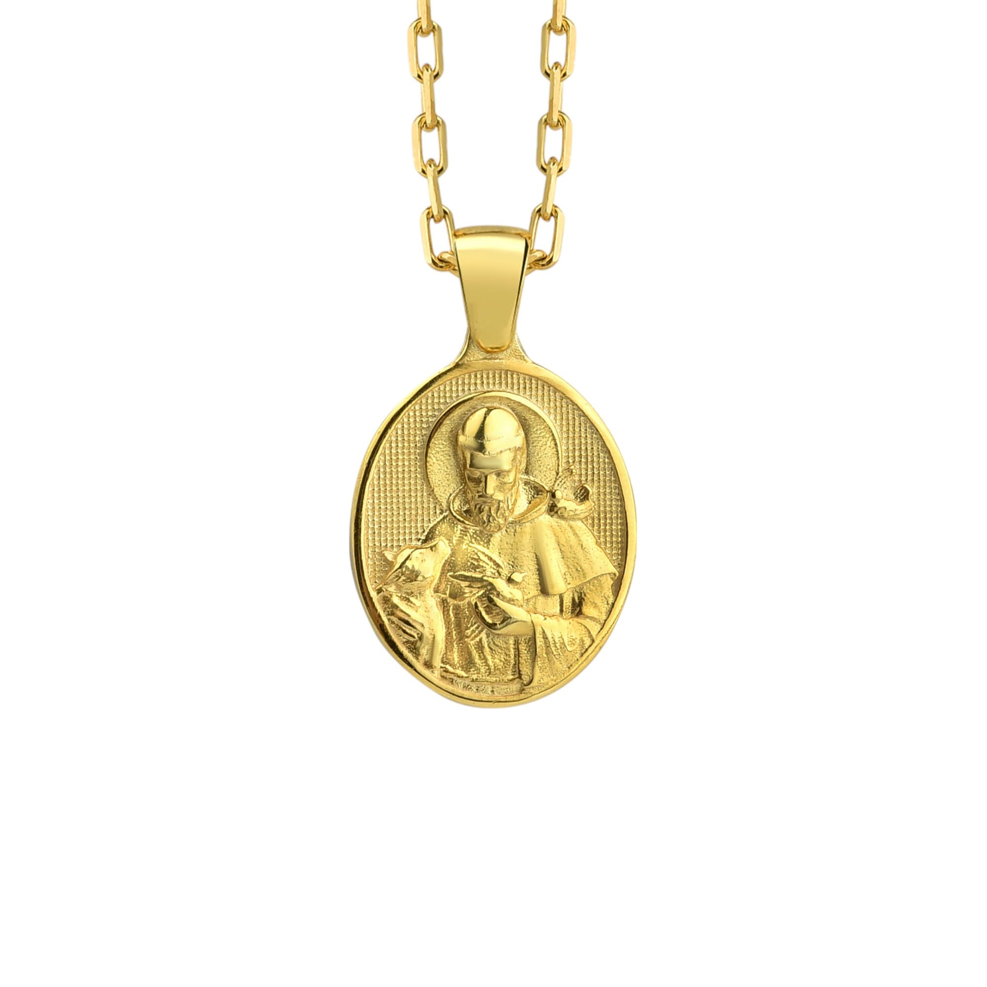 The Rollerstone Saint Francis Necklace 925k Silver with Chain for Women jewellery
