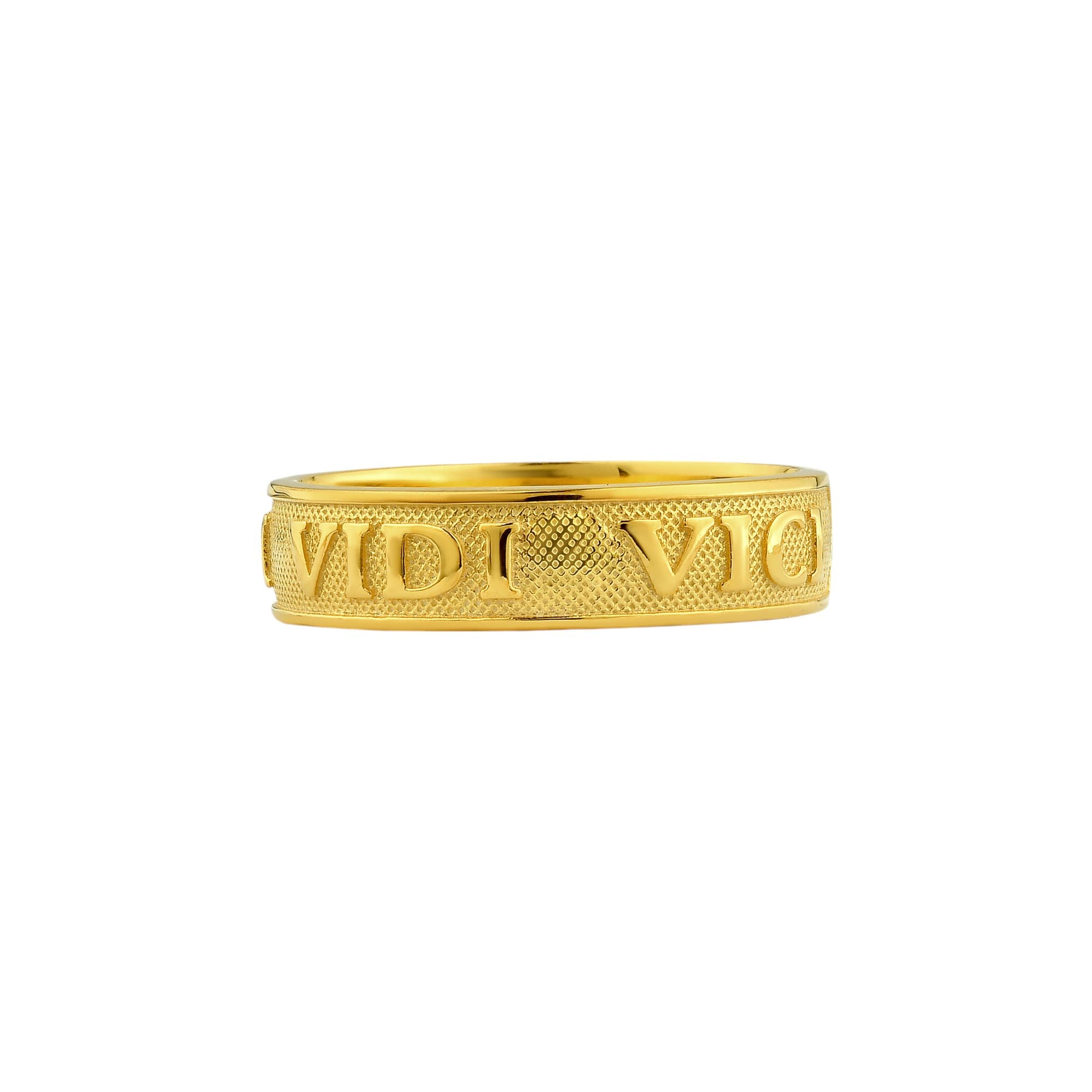 The Rollerstone Veni Vidi Vici band ring in Sterling Silver, Handmade promise ring jewellery